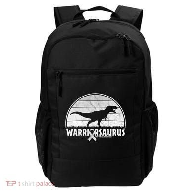 Warrior Lung Cancer Awareness Dinosaur Support Gift Backpack