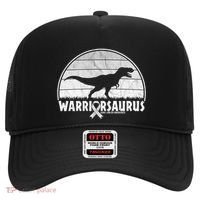 Warrior Lung Cancer Awareness Dinosaur Support Gift Hat thumb 0