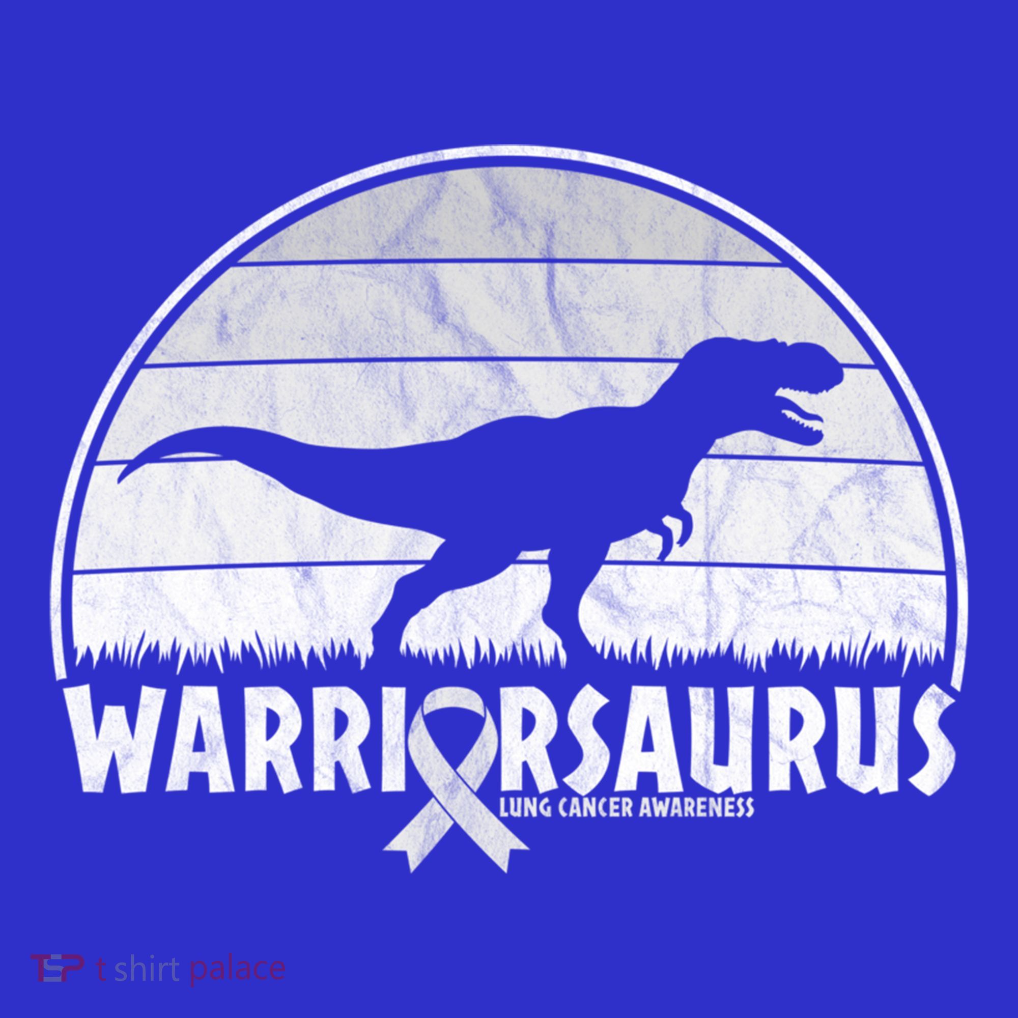 Warrior Lung Cancer Awareness Dinosaur Support Gift Coaster