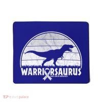 Warrior Lung Cancer Awareness Dinosaur Support Gift Mousepad thumb 0