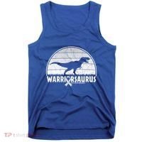 Warrior Lung Cancer Awareness Dinosaur Support Gift Tank Top thumb 0