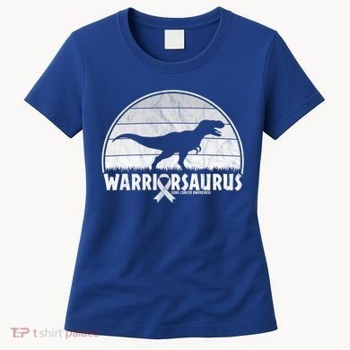 Warrior Lung Cancer Awareness Dinosaur Support Gift Women's T-Shirt