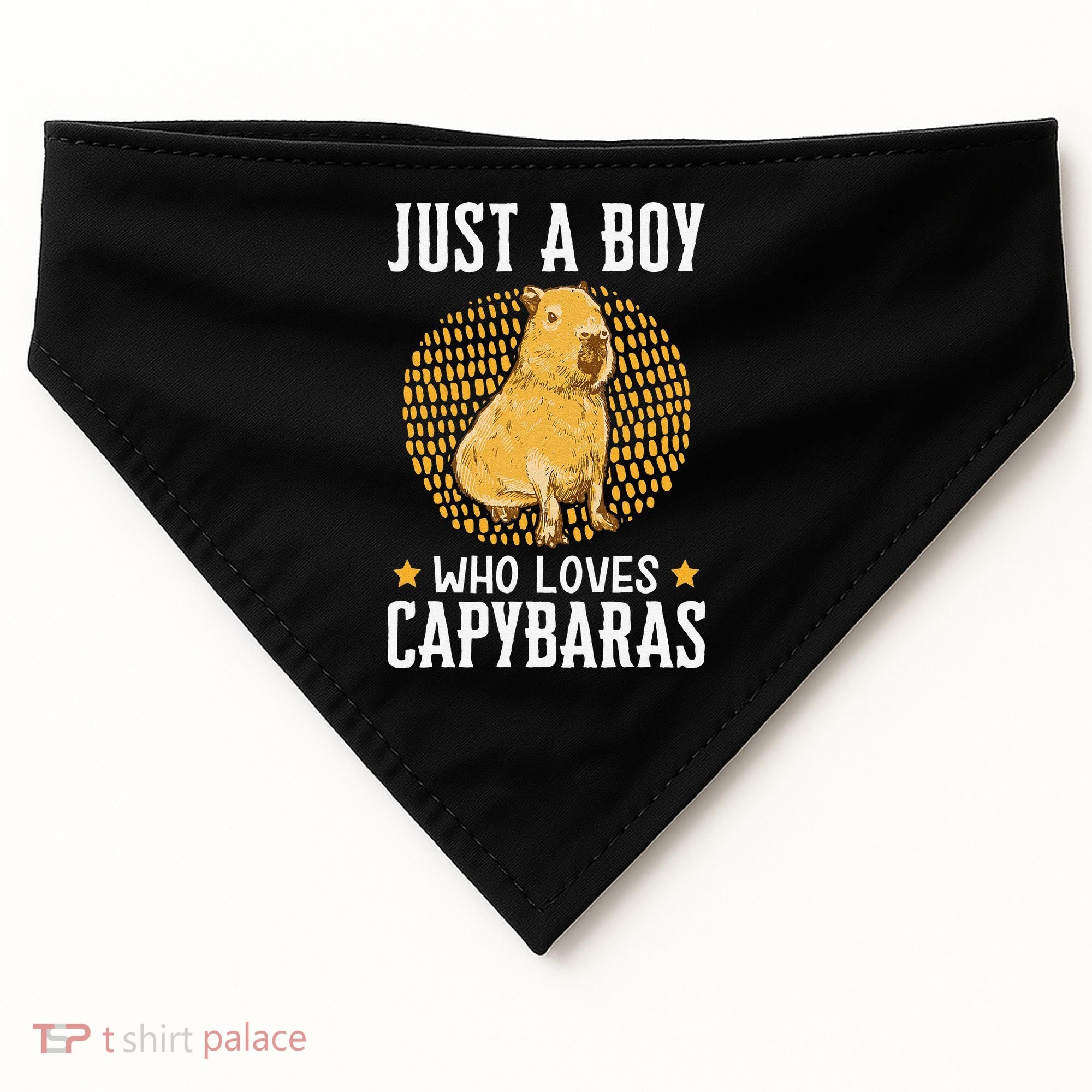  who loves Capybaras South American Capybara  USA-Made Doggie Bandana