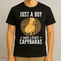  who loves Capybaras South American Capybara  T-Shirt thumb 3