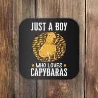  who loves Capybaras South American Capybara  Coaster thumb 0