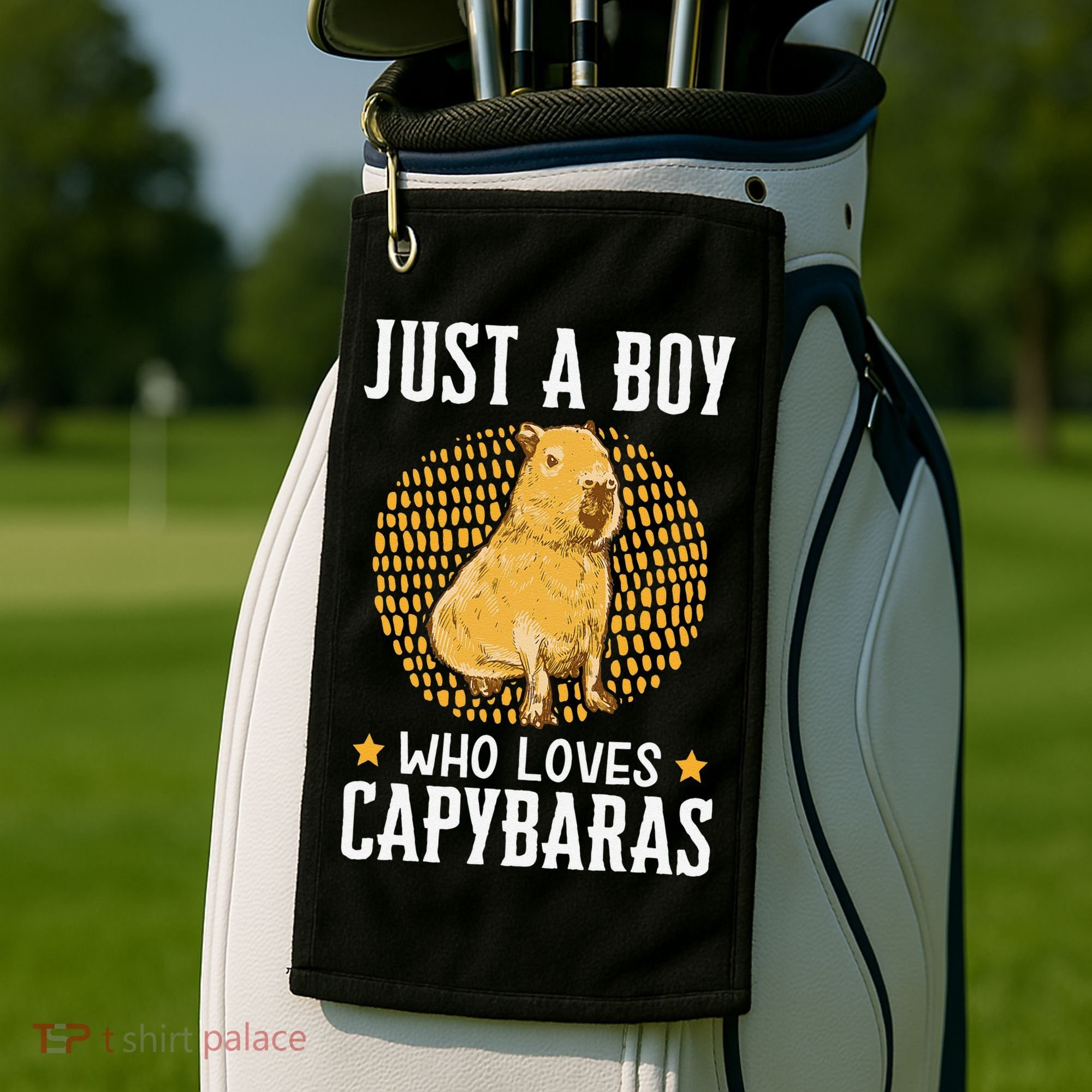  who loves Capybaras South American Capybara  Golf Towel
