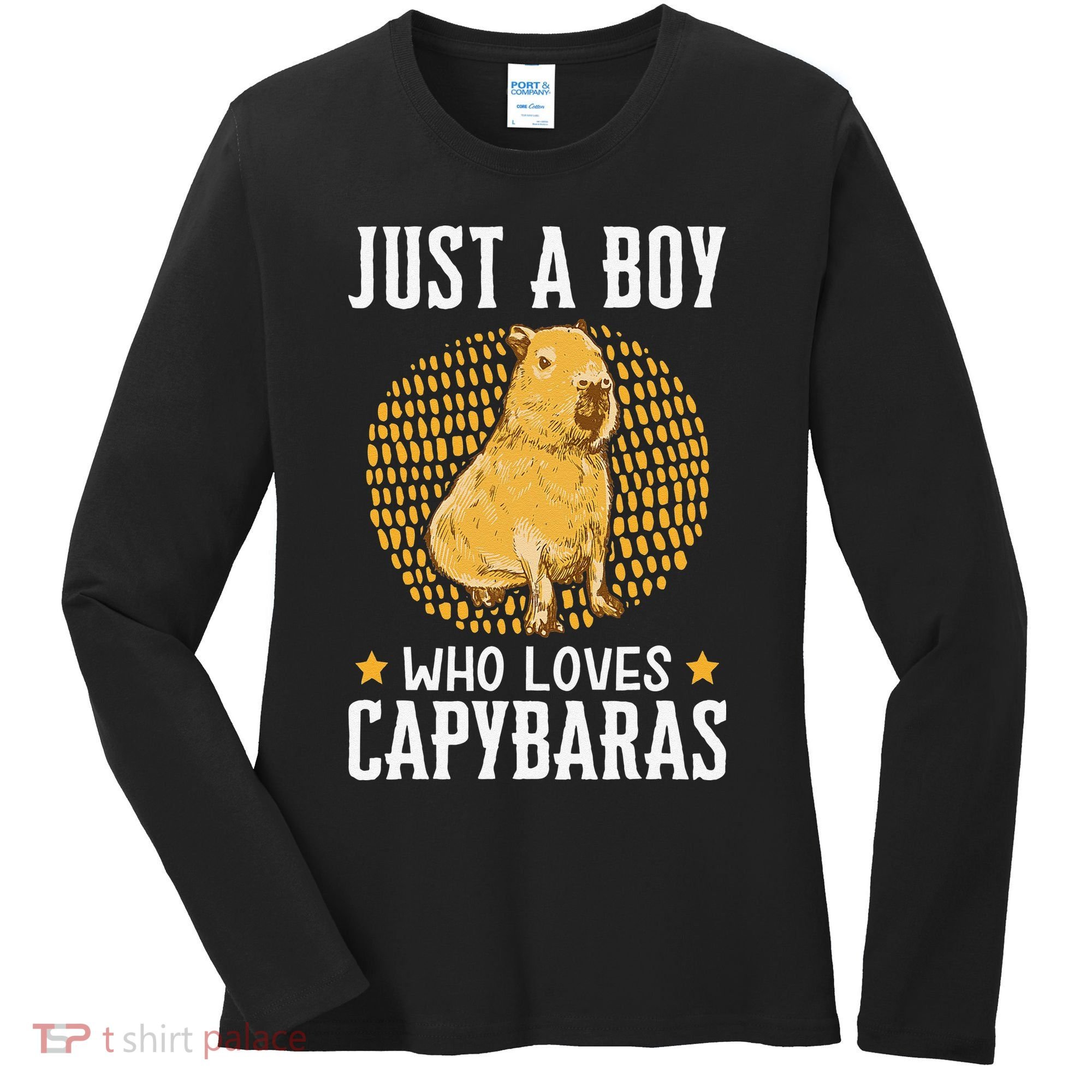  who loves Capybaras South American Capybara  Women's Long Sleeve Shirt