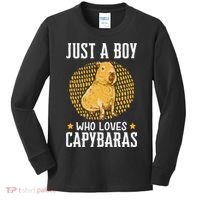  who loves Capybaras South American Capybara  Kids Long Sleeve Shirt thumb 0