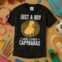  who loves Capybaras South American Capybara  Kids T-Shirt thumb 3