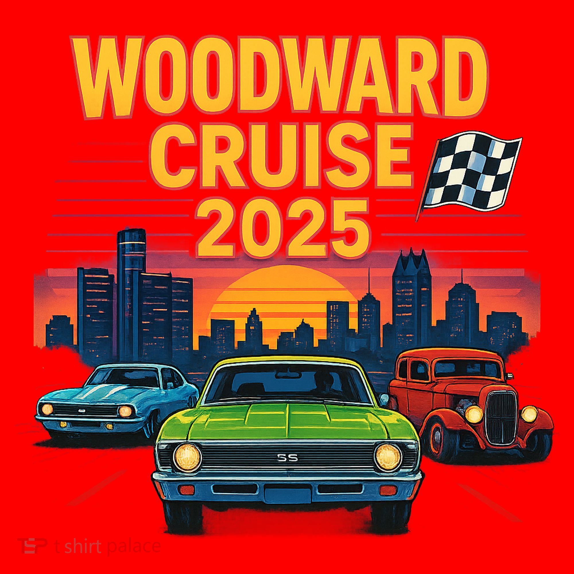 Woodward Legends – Detroit Cruise 2025 Santa Hat