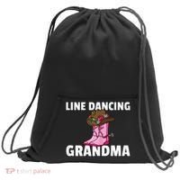 Womens Line Dance Grandma Country Music Dancing Dancer Sweatshirt Cinch Pack Bag thumb 0