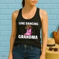 Womens Line Dance Grandma Country Music Dancing Dancer Women's Tank Top thumb 2