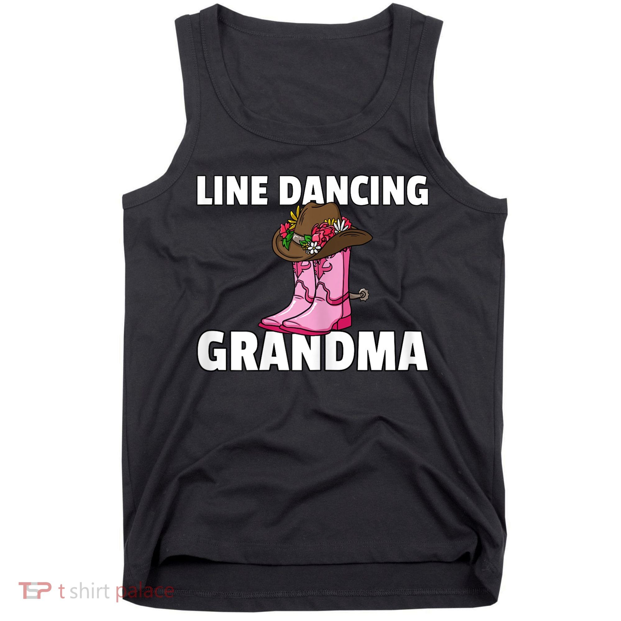 Womens Line Dance Grandma Country Music Dancing Dancer Tank Top