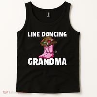 Womens Line Dance Grandma Country Music Dancing Dancer Tank Top thumb 2