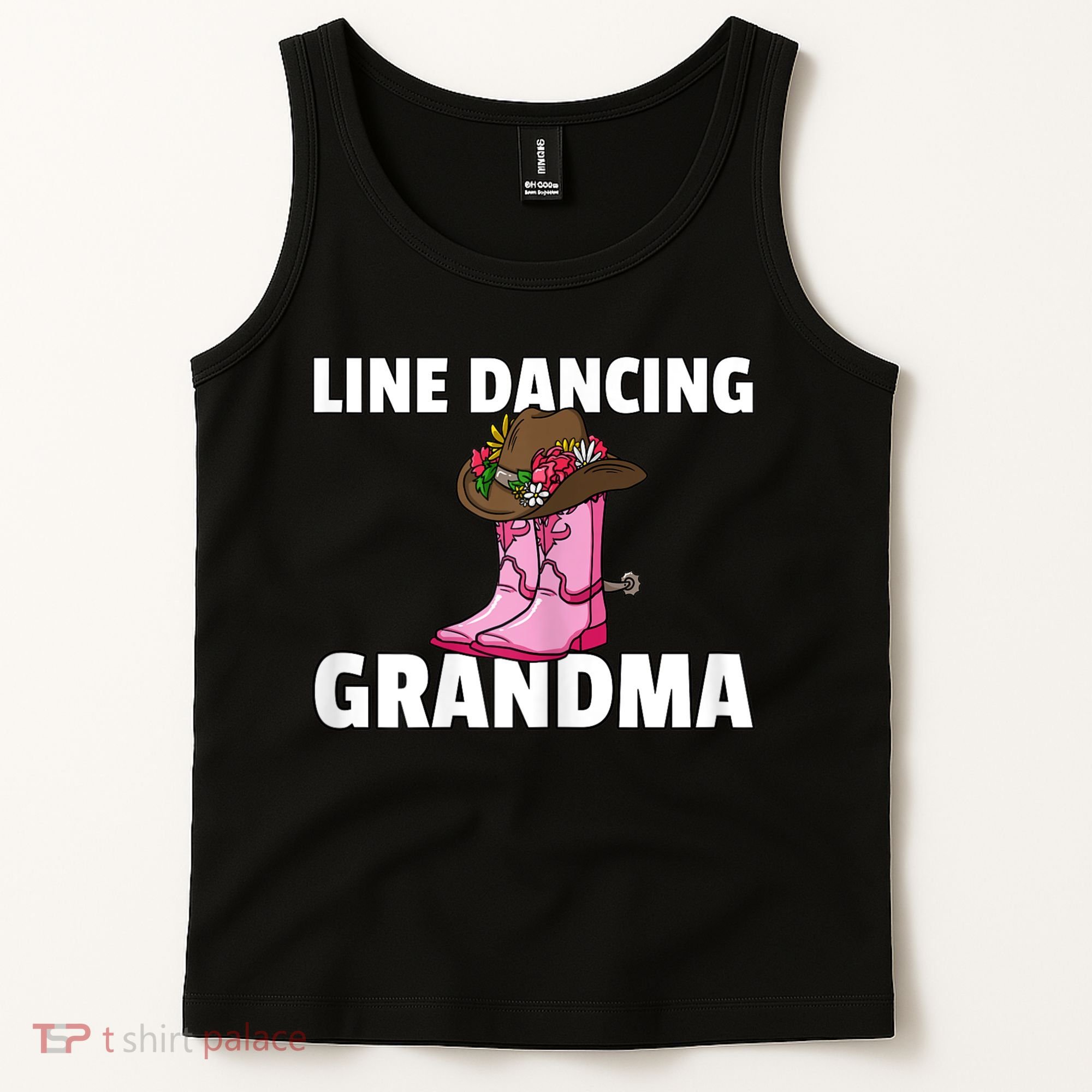 Womens Line Dance Grandma Country Music Dancing Dancer Tank Top
