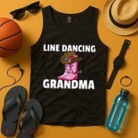 Womens Line Dance Grandma Country Music Dancing Dancer Tank Top thumb 4