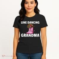 Womens Line Dance Grandma Country Music Dancing Dancer Women's T-Shirt thumb 4