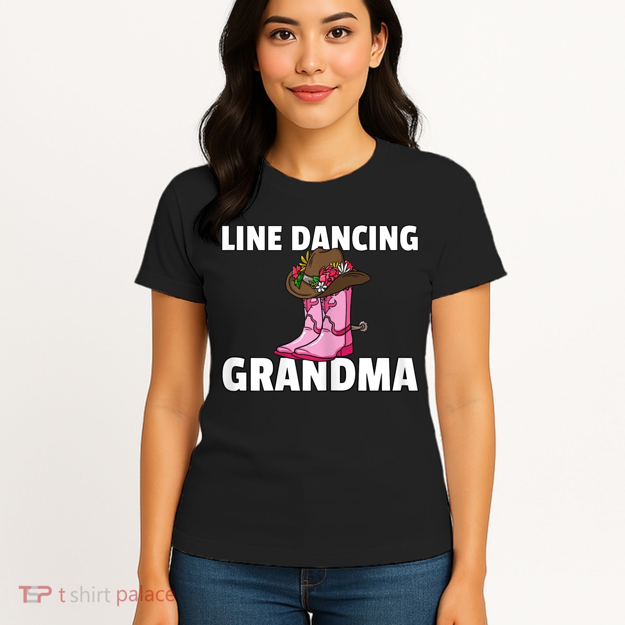 Womens Line Dance Grandma Country Music Dancing Dancer Women's T-Shirt