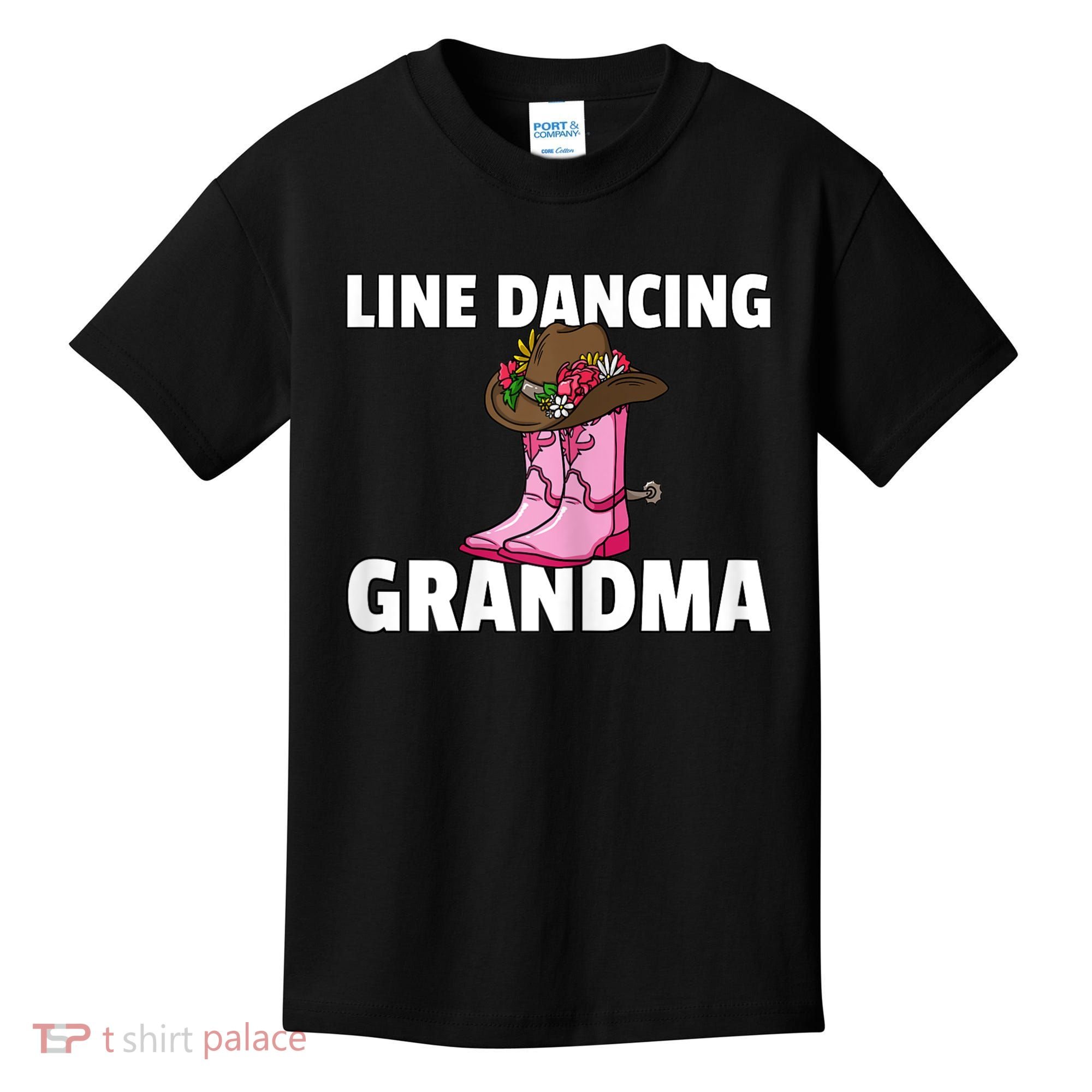 Womens Line Dance Grandma Country Music Dancing Dancer Kids T-Shirt