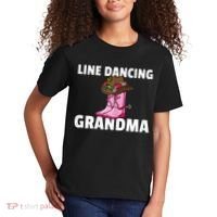 Womens Line Dance Grandma Country Music Dancing Dancer Kids T-Shirt thumb 2
