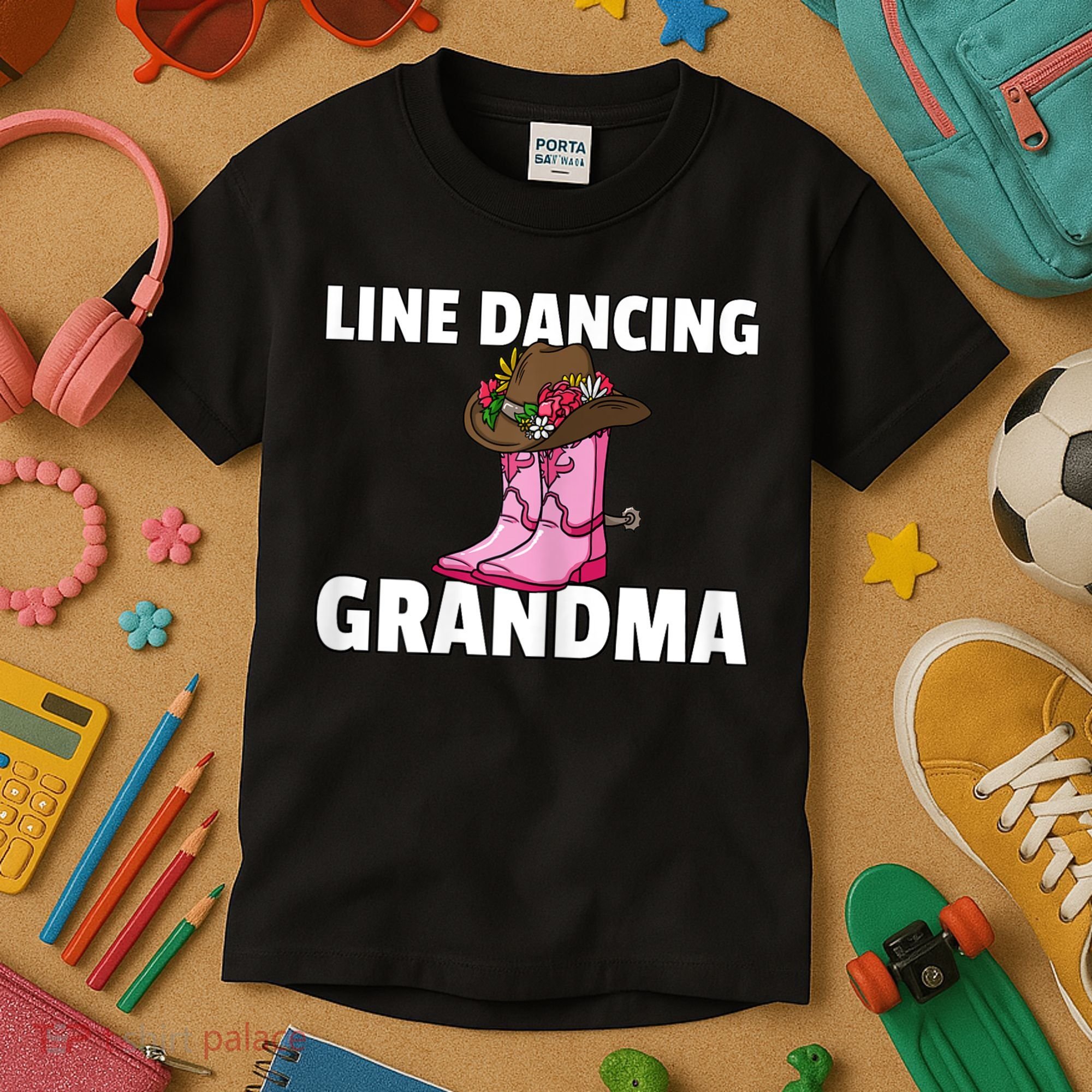 Womens Line Dance Grandma Country Music Dancing Dancer Kids T-Shirt