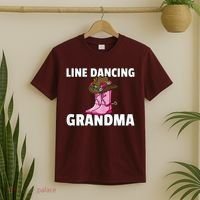 Womens Line Dance Grandma Country Music Dancing Dancer T-Shirt thumb 2