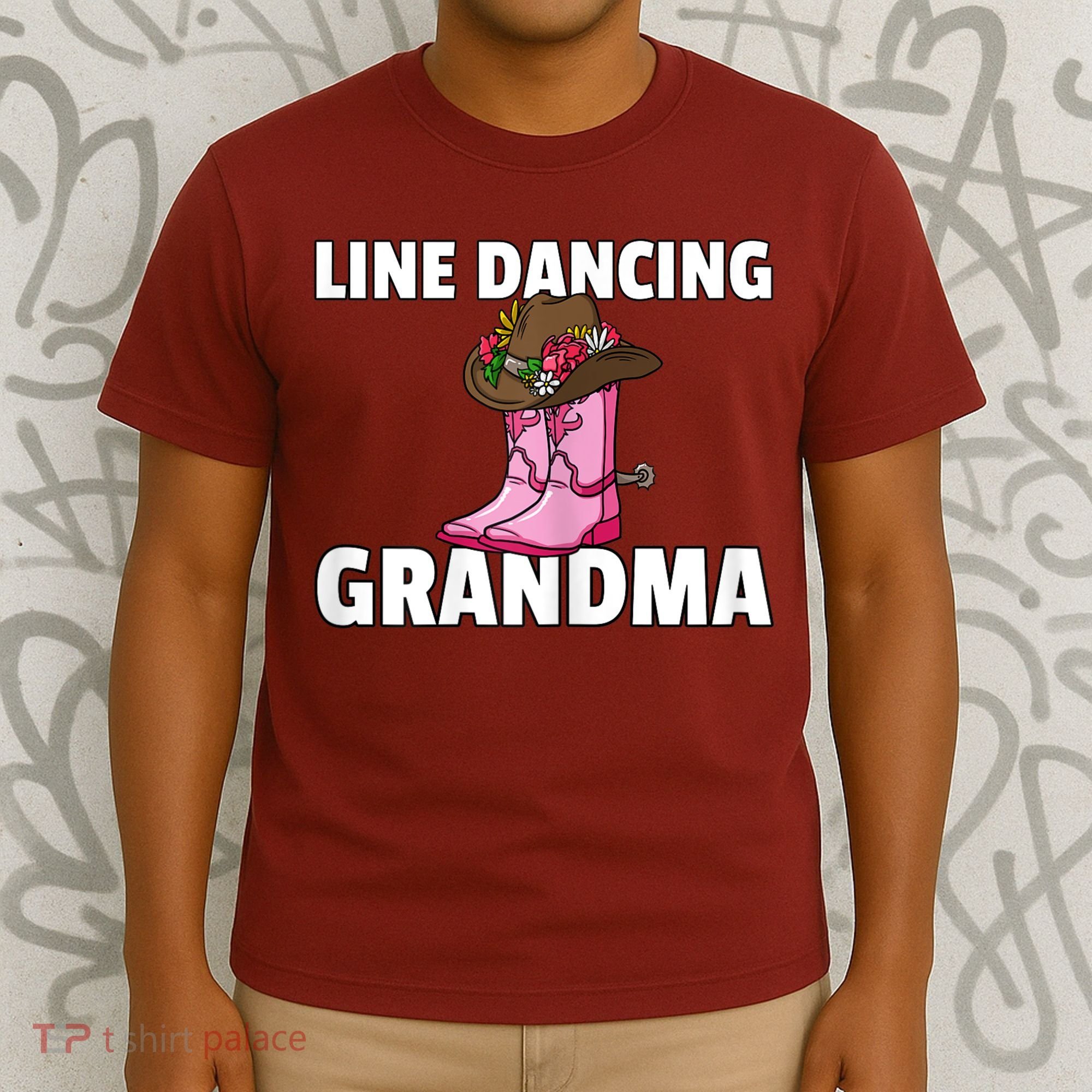 Womens Line Dance Grandma Country Music Dancing Dancer T-Shirt