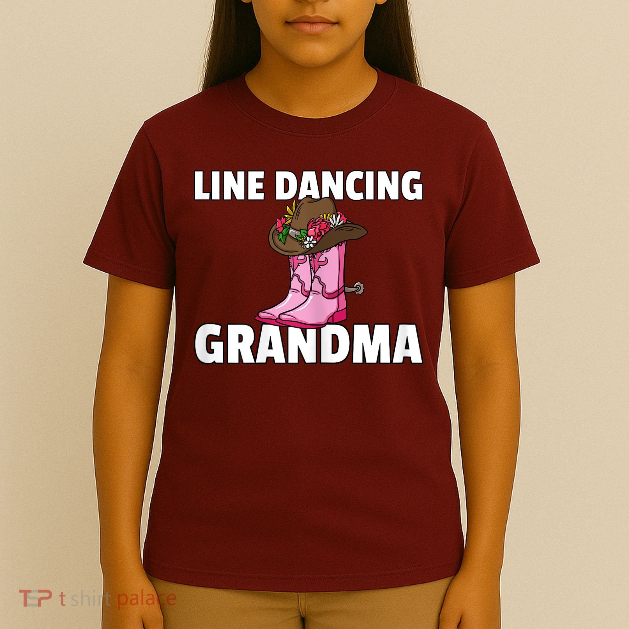 Womens Line Dance Grandma Country Music Dancing Dancer T-Shirt
