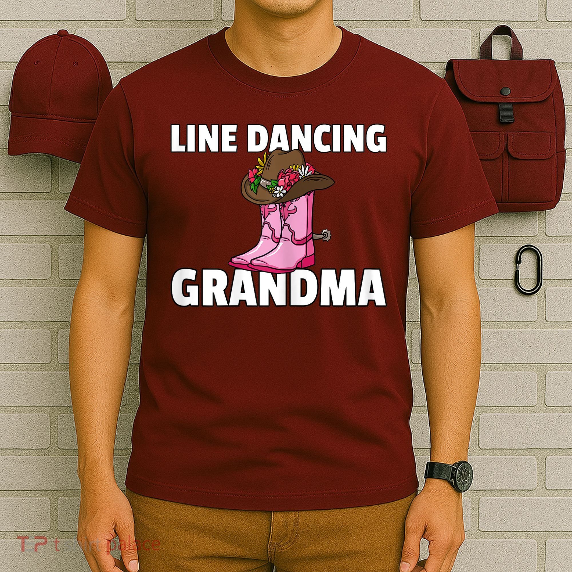 Womens Line Dance Grandma Country Music Dancing Dancer T-Shirt
