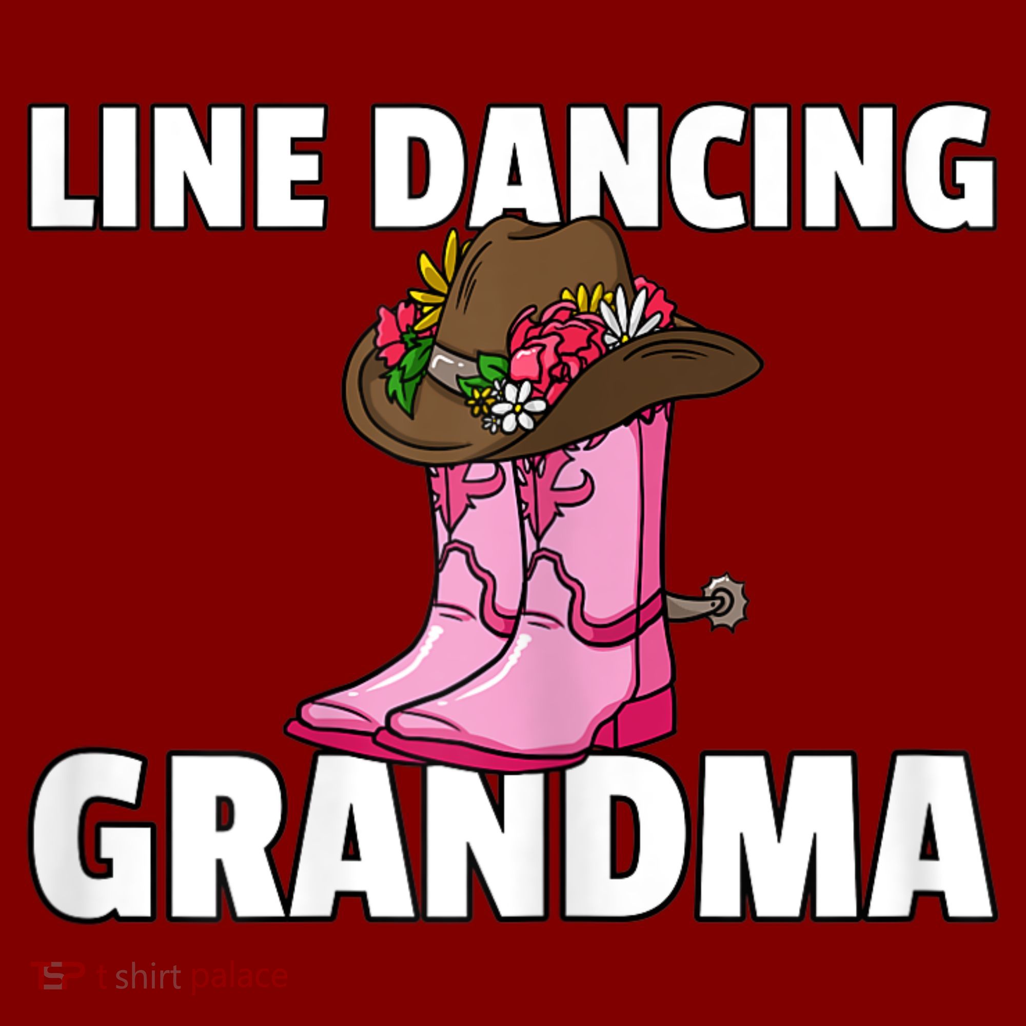 Womens Line Dance Grandma Country Music Dancing Dancer T-Shirt