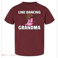 Womens Line Dance Grandma Country Music Dancing Dancer Toddler T-Shirt thumb 0