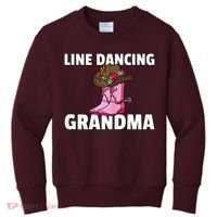 Womens Line Dance Grandma Country Music Dancing Dancer Kids Sweatshirt thumb 0