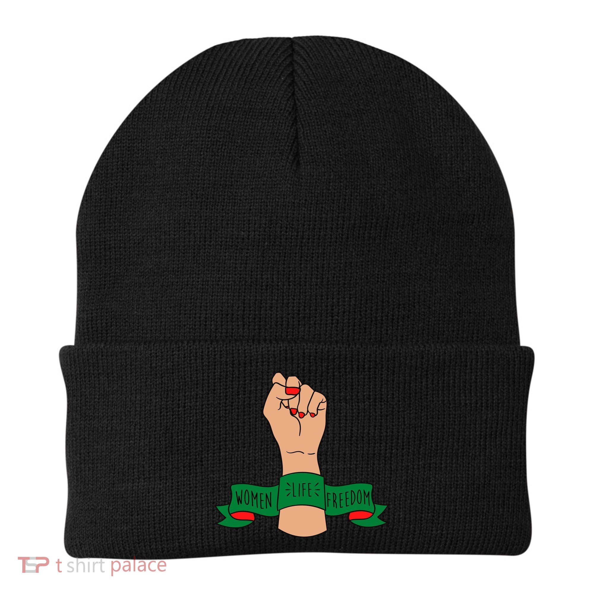 Women Life Freedom Iran Power Fist Beanie