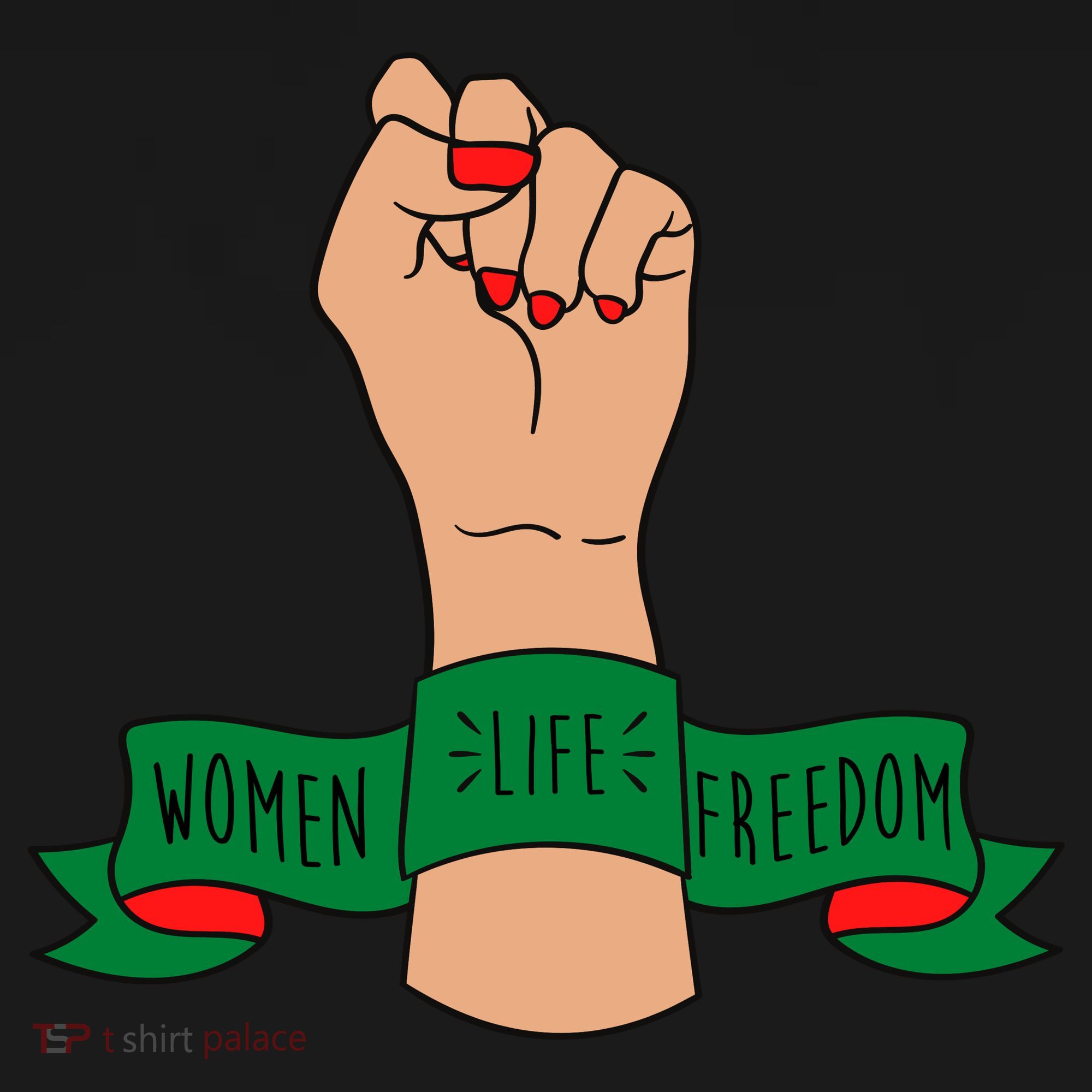 Women Life Freedom Iran Power Fist Women's Hoodie