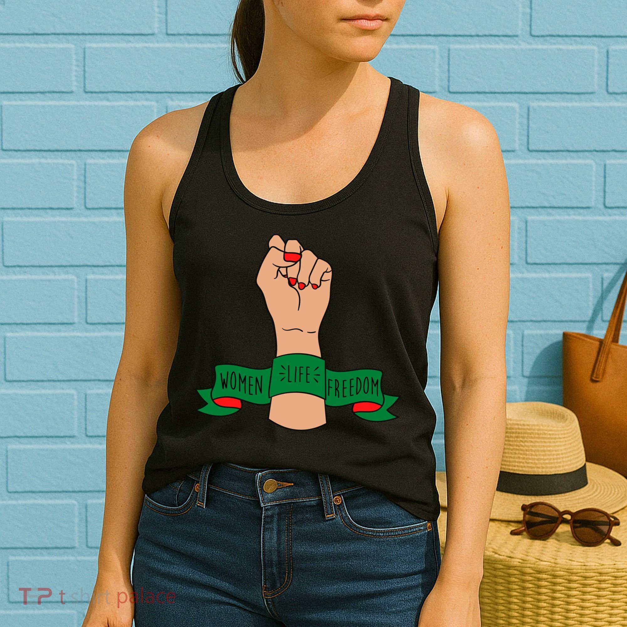 Women Life Freedom Iran Power Fist Women's Tank Top