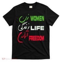 Women Life Freedom Zan Zendegi Azadi Farsi Support Iran T-Shirt thumb 0