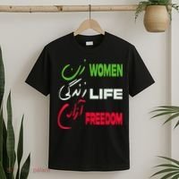 Women Life Freedom Zan Zendegi Azadi Farsi Support Iran T-Shirt thumb 2