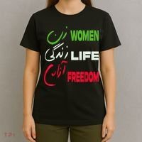 Women Life Freedom Zan Zendegi Azadi Farsi Support Iran T-Shirt thumb 4