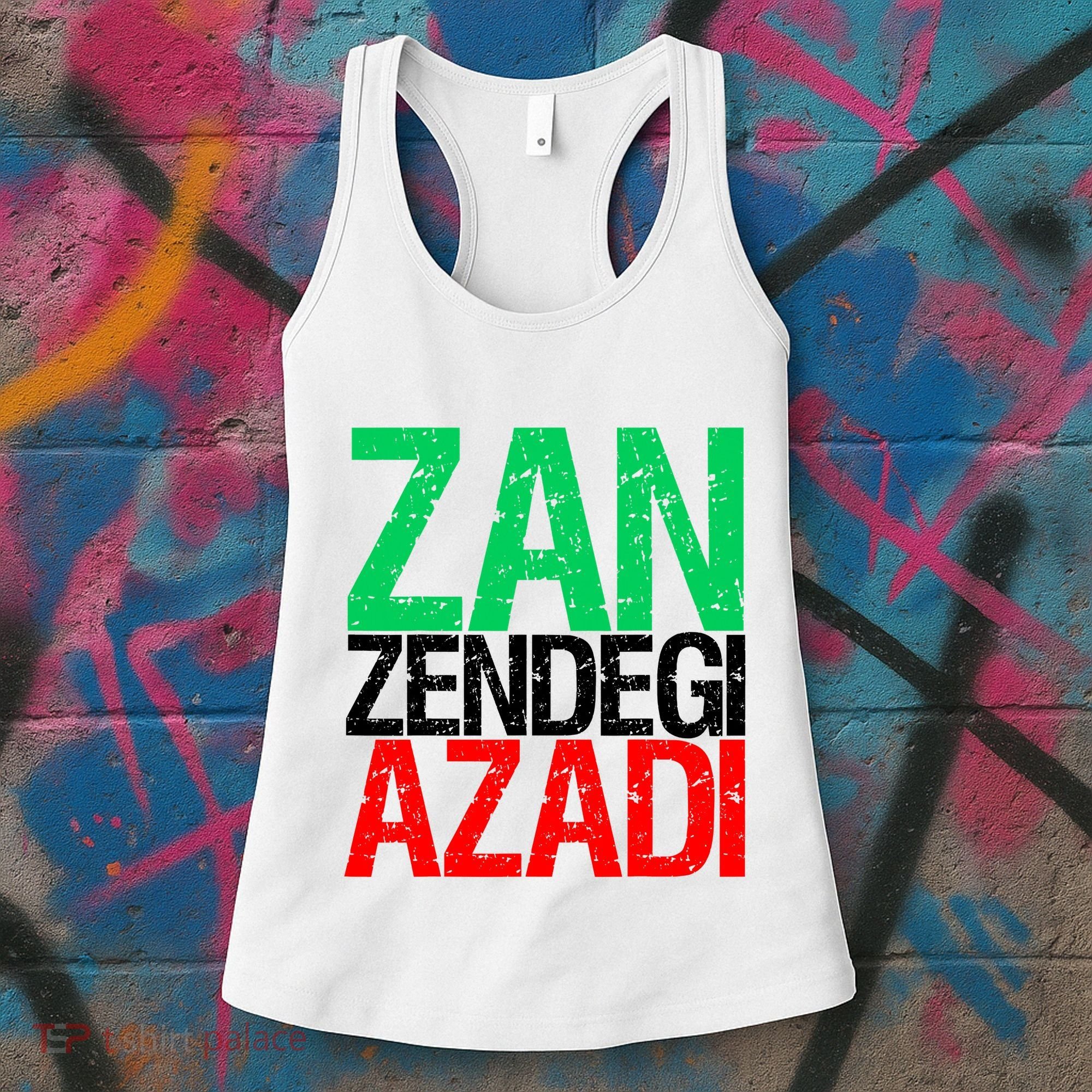 Woman Life Freedom Iran Zan Zendegi Azadi Persian Women's Tank Top