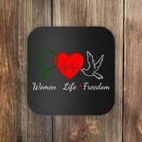 Women Life Freedom Equality Coaster thumb 0
