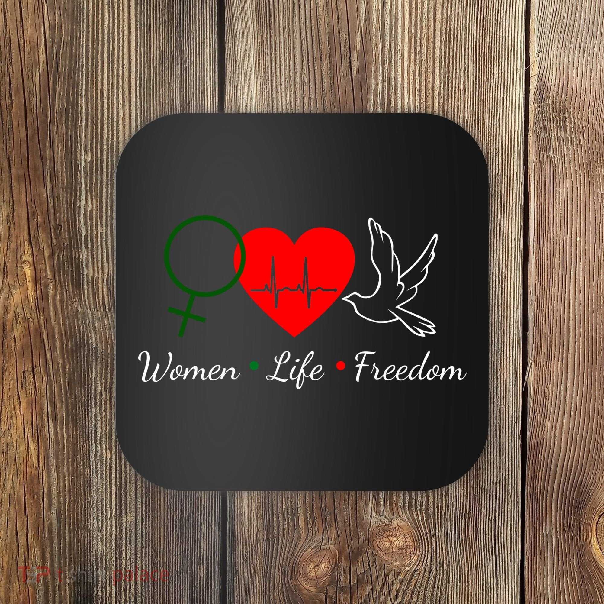Women Life Freedom Equality Coaster