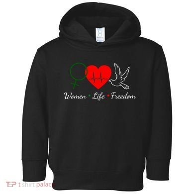 Women Life Freedom Equality Toddler Hoodie