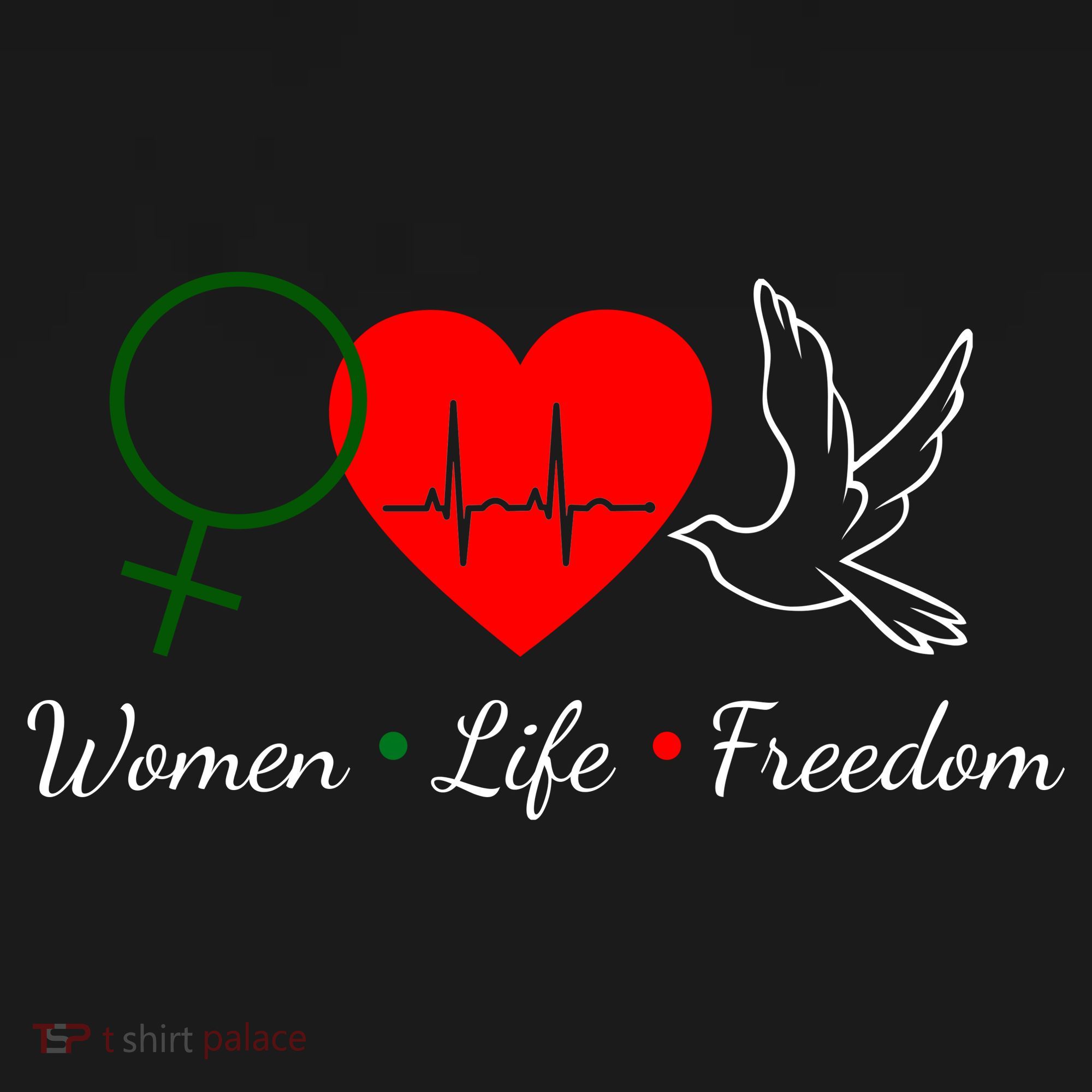 Women Life Freedom Equality Tote Bag