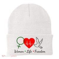 Women Life Freedom Equality Beanie thumb 0