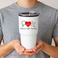 Women Life Freedom Equality Tumbler thumb 2