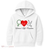 Women Life Freedom Equality Kids Hoodie thumb 0
