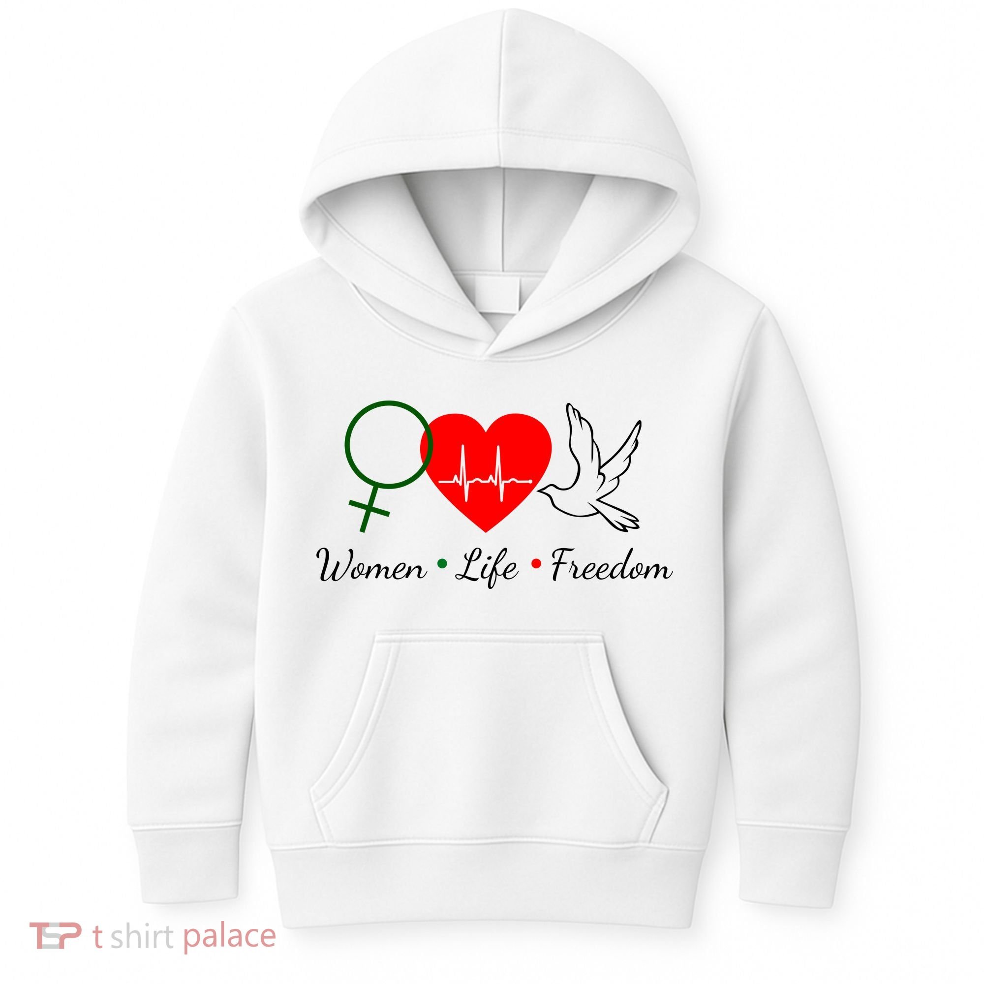 Women Life Freedom Equality Kids Hoodie