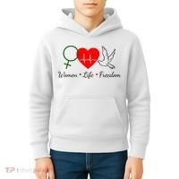 Women Life Freedom Equality Kids Hoodie thumb 4