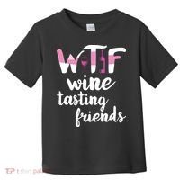 Wine Lover Funny WTF Wine Tasting Friends Drinking Wine Toddler T-Shirt thumb 0