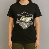 Walleye Lucky Funny Accessories To Walleye Fishing T-Shirt thumb 4